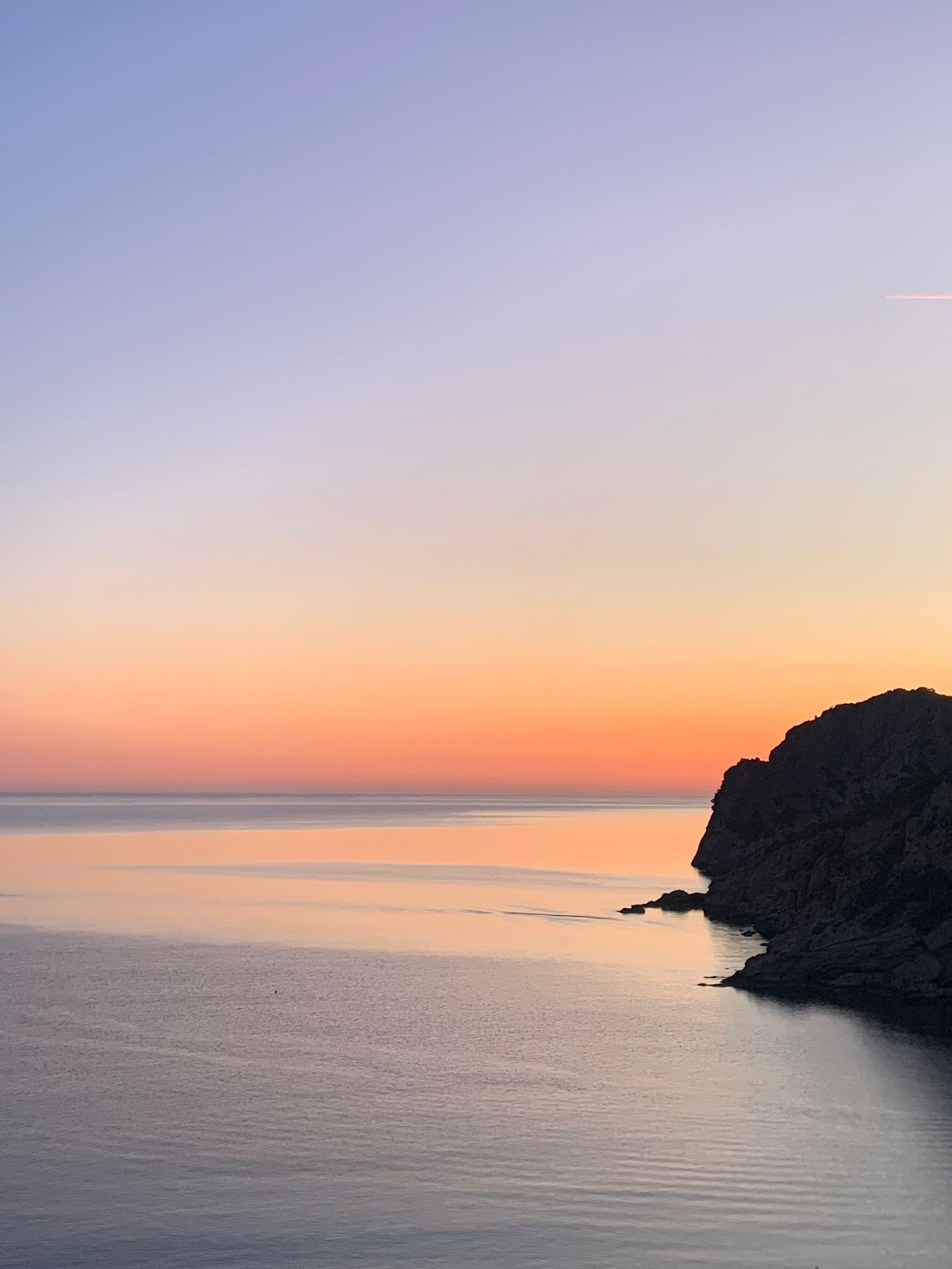 Sunset over the sea at The Cocoon in Crete